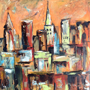 Original art for sale at UGallery.com | Skyline VIII by Sharon Sieben | $600 | acrylic painting | 20' h x 20' w | photo 1