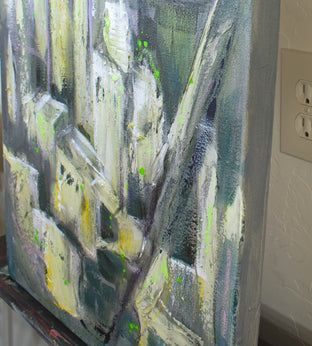 Original art for sale at UGallery.com | Sky Scrapers II by Sharon Sieben | $975 | acrylic painting | 36' h x 18' w | photo 2