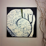 Original art for sale at UGallery.com | Sleeping Dog by Jaime Ellsworth | $2,375 | acrylic painting | 36' h x 36' w | thumbnail 3