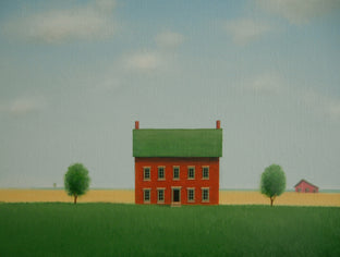 Original art for sale at UGallery.com | A Slice of the Country by Sharon France | $2,025 | acrylic painting | 12' h x 36' w | photo 2