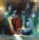 Original art for sale at UGallery.com | Slice of Light by Pamela Blaies | $500 | oil painting | 8' h x 8' w | thumbnail 1