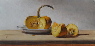 Original art for sale at UGallery.com | Small Pumpkin by Christopher Garvey | $400 | oil painting | 6' h x 13' w | photo 1