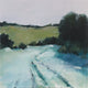 Original art for sale at UGallery.com | Tracks in the Snow by Janet Dyer | $950 | acrylic painting | 20' h x 20' w | thumbnail 1