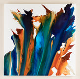 Original art for sale at UGallery.com | Exuberance by Krispen Spencer | $2,200 | acrylic painting | 36' h x 36' w | thumbnail 3