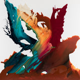 Original art for sale at UGallery.com | Taking Flight by Krispen Spencer | $2,200 | acrylic painting | 36' h x 36' w | thumbnail 1