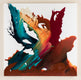 Original art for sale at UGallery.com | Taking Flight by Krispen Spencer | $2,200 | acrylic painting | 36' h x 36' w | thumbnail 3