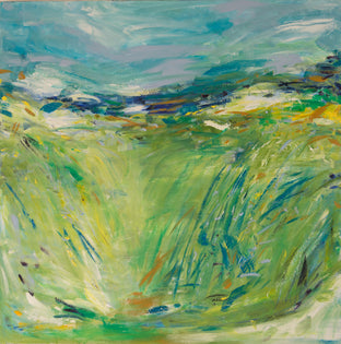 Original art for sale at UGallery.com | Somewhere Exploring by Kajal Zaveri | $2,200 | oil painting | 30' h x 30' w | photo 1
