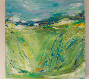 Original art for sale at UGallery.com | Somewhere Exploring by Kajal Zaveri | $2,200 | oil painting | 30' h x 30' w | photo 3