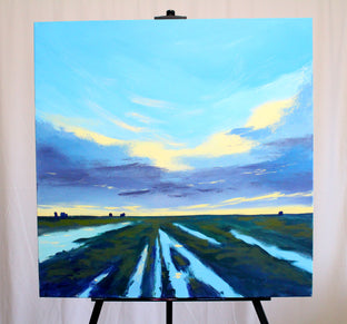 Original art for sale at UGallery.com | Spring Rain by Nancy Merkle | $1,400 | acrylic painting | 30' h x 30' w | photo 3