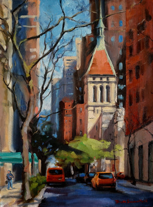 Original art for sale at UGallery.com | Springtime in Midtown by Jonelle Summerfield | $600 | oil painting | 24' h x 18' w | photo 1