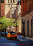 Original art for sale at UGallery.com | Springtime in Midtown by Jonelle Summerfield | $600 | oil painting | 24' h x 18' w | thumbnail 4