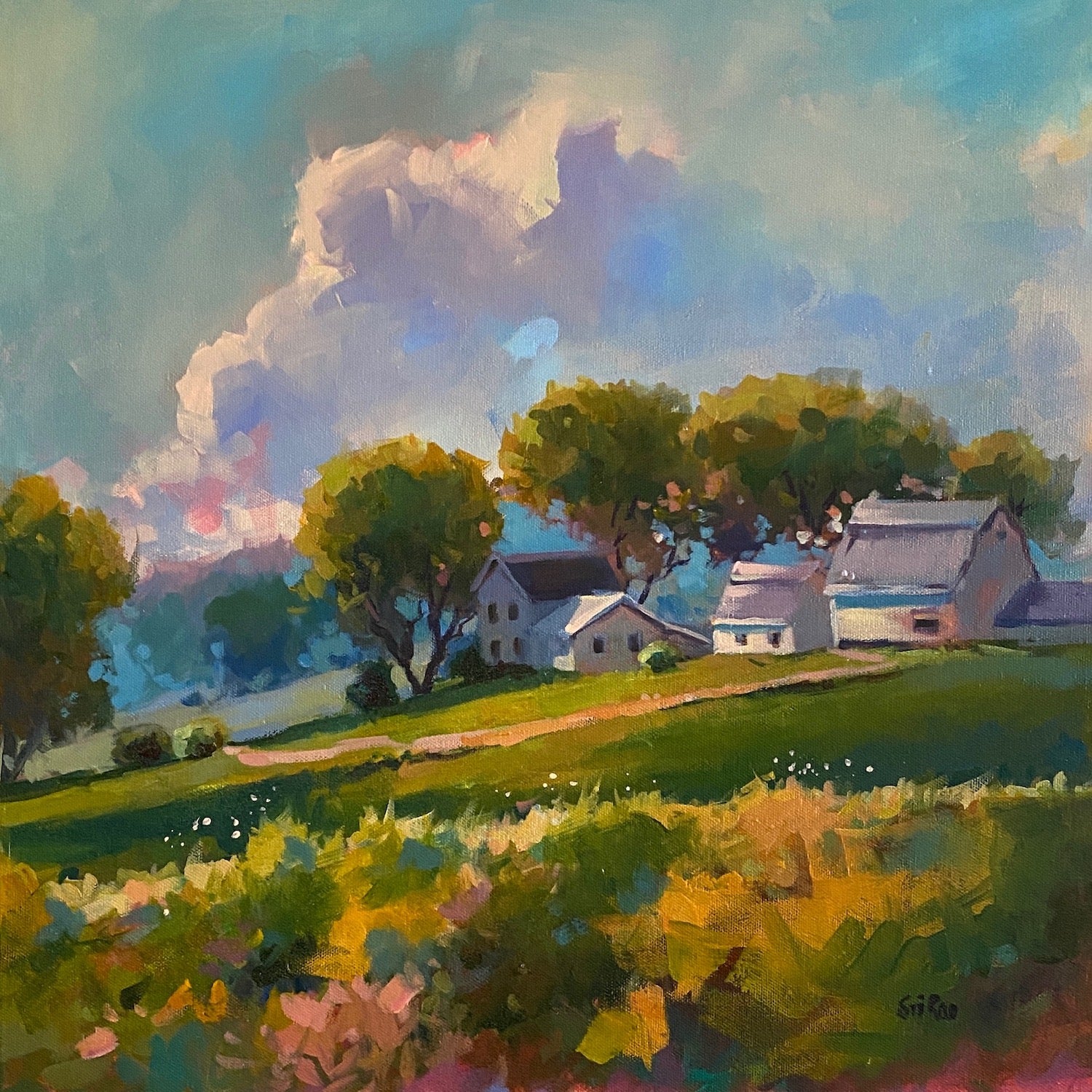 Covered in Sunshine by Sri Rao - acrylic painting | UGallery