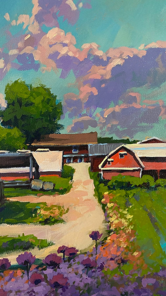 Spring Flowers by Sri Rao |  Closeup View of Artwork 