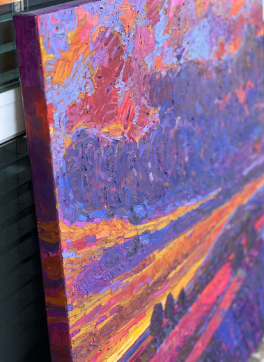 New Begining Series-1 by Srinivas Kathoju |  Side View of Artwork 