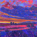 Original art for sale at UGallery.com | New Begining Series-1 by Srinivas Kathoju | $3,000 | oil painting | 36' h x 36' w | thumbnail 1