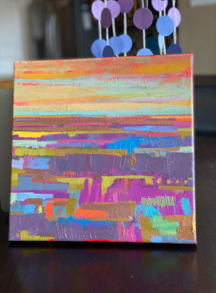 Purple Fields and the Horizon 1 by Srinivas Kathoju |  Context View of Artwork 