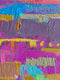Original art for sale at UGallery.com | Purple Fields and the Horizon 1 by Srinivas Kathoju | $425 | oil painting | 12' h x 12' w | thumbnail 4