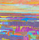 Original art for sale at UGallery.com | Purple Fields and the Horizon 1 by Srinivas Kathoju | $425 | oil painting | 12' h x 12' w | thumbnail 1