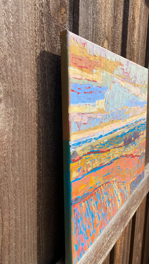 The Marshlands 2 by Srinivas Kathoju |  Side View of Artwork 