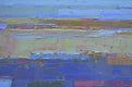 Original art for sale at UGallery.com | Blue Horizon by Srinivas Kathoju | $550 | oil painting | 20' h x 16' w | thumbnail 3