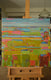 Original art for sale at UGallery.com | Blue Lake by Srinivas Kathoju | $1,100 | oil painting | 30' h x 30' w | thumbnail 3
