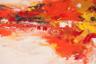 Original art for sale at UGallery.com | Autumn Reflection by Kajal Zaveri | $800 | oil painting | 20' h x 20' w | photo 4
