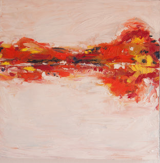 Original art for sale at UGallery.com | Autumn Reflection by Kajal Zaveri | $800 | oil painting | 20' h x 20' w | photo 1