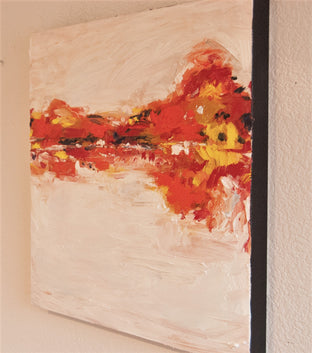Original art for sale at UGallery.com | Autumn Reflection by Kajal Zaveri | $800 | oil painting | 20' h x 20' w | photo 2