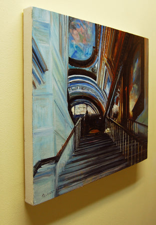 Stairway to a New Journey by Onelio Marrero |  Side View of Artwork 