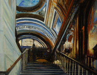 Stairway to a New Journey by Onelio Marrero |   Closeup View of Artwork 