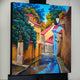 Original art for sale at UGallery.com | Cozy Street. Prague by Stanislav Sidorov | $950 | oil painting | 20' h x 20' w | thumbnail 3