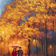 Original art for sale at UGallery.com | Fall Alley. Golden Reflection. by Stanislav Sidorov | $1,600 | oil painting | 30' h x 20' w | thumbnail 4