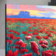 Original art for sale at UGallery.com | Poppy Sunset by Stanislav Sidorov | $4,500 | oil painting | 36' h x 48' w | thumbnail 2