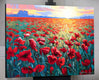 Original art for sale at UGallery.com | Poppy Sunset by Stanislav Sidorov | $4,500 | oil painting | 36' h x 48' w | thumbnail 3