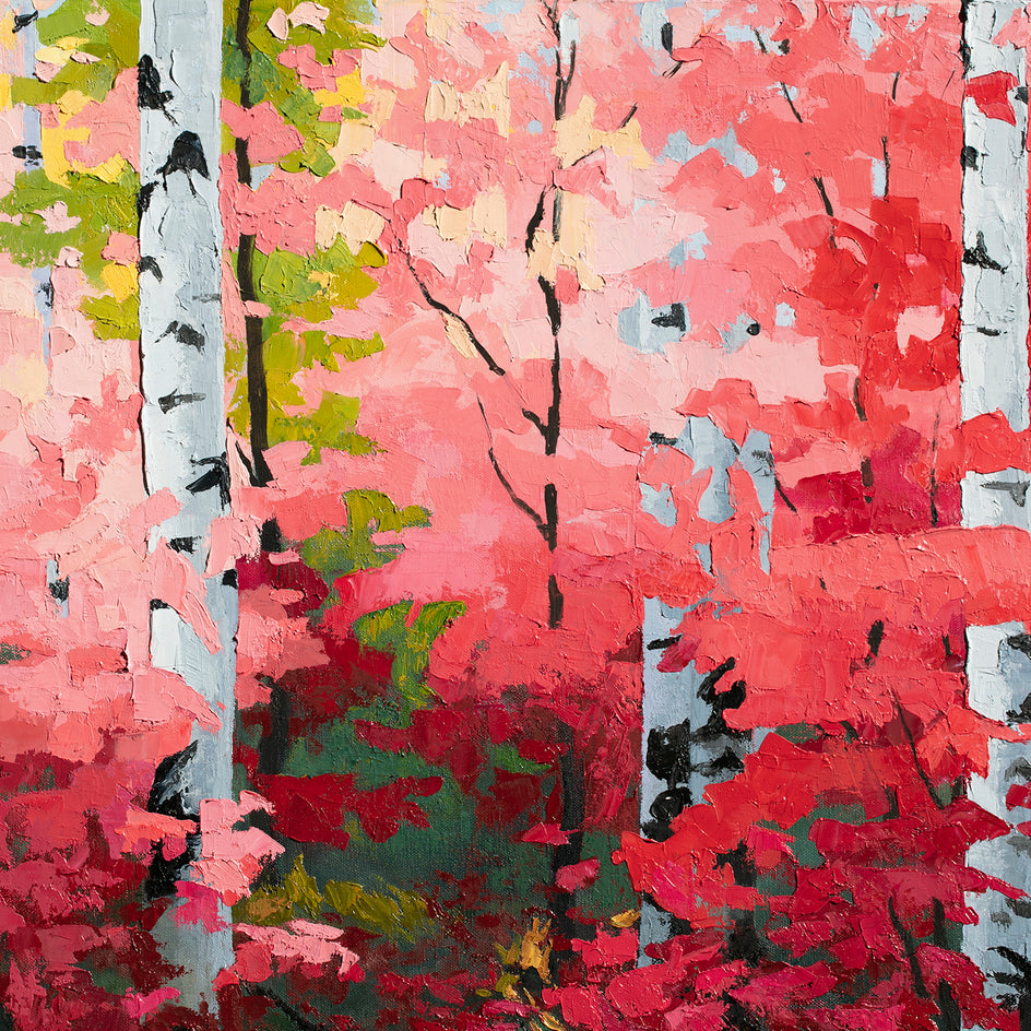 Ruby Red Autumn by Stanislav Sidorov |  Closeup View of Artwork 