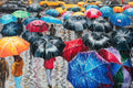 Original art for sale at UGallery.com | Street Under the Rain. New York by Stanislav Sidorov | $1,800 | oil painting | 24' h x 36' w | thumbnail 1