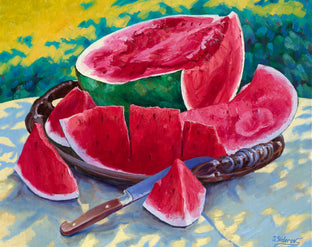 Original art for sale at UGallery.com | Watermelon Summer Medley by Stanislav Sidorov | $1,600 | oil painting | 24' h x 30' w | photo 1
