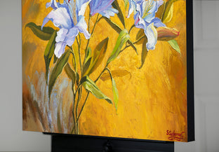 Original art for sale at UGallery.com | White Lilies by Stanislav Sidorov | $1,375 | oil painting | 22' h x 28' w | photo 3