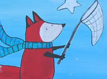 Original art for sale at UGallery.com | The Star Chaser by Andrea Doss | $275 | acrylic painting | 11' h x 14' w | thumbnail 4