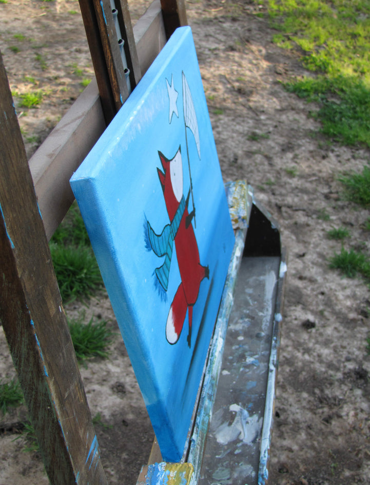 The Star Chaser by Andrea Doss |  Side View of Artwork 