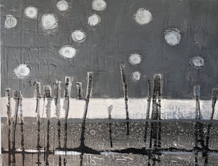 Starry Night III by Pat Forbes |  Side View of Artwork 
