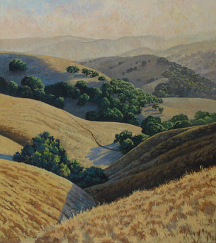Original art for sale at UGallery.com | Morning Hills by Stefan Conka | $4,500 | oil painting | 39.3' h x 35.4' w | photo 1