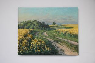 Original art for sale at UGallery.com | Thru Canola Field by Stefan Conka | $1,150 | oil painting | 15.7' h x 19.6' w | photo 4