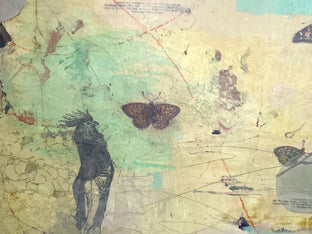Original art for sale at UGallery.com | Chasing Butterflies by Steph Gimson | $1,000 | mixed media artwork | 18' h x 18' w | photo 4