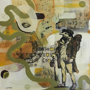 Original art for sale at UGallery.com | Gulliver's Travels by Steph Gimson | $475 | mixed media artwork | 12' h x 12' w | photo 1
