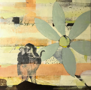 Original art for sale at UGallery.com | Hugo by Steph Gimson | $475 | mixed media artwork | 12' h x 12' w | photo 1