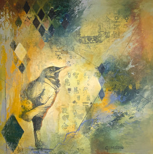 Original art for sale at UGallery.com | Into the Unknown by Steph Gimson | $475 | mixed media artwork | 12' h x 12' w | photo 1