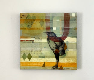 Original art for sale at UGallery.com | Starling by Steph Gimson | $950 | mixed media artwork | 20' h x 20' w | photo 3