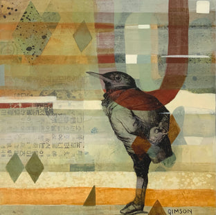 Original art for sale at UGallery.com | Starling by Steph Gimson | $950 | mixed media artwork | 20' h x 20' w | photo 1