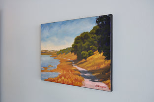 Along The Creek #2 by Steven Guy Bilodeau |  Side View of Artwork 